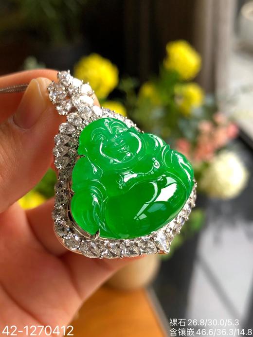 42-1270412，木那艳绿佛公吊坠，具体价格微信咨询 商品图6
