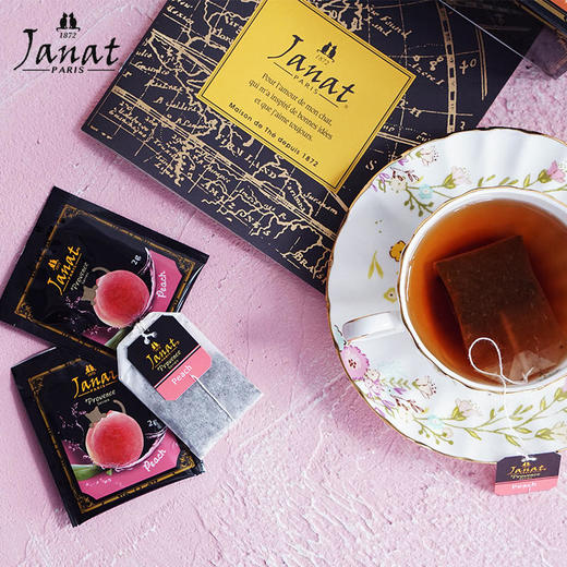 JANAT普罗旺斯系列桃子红茶果香茶浓袋泡茶25包 商品图2
