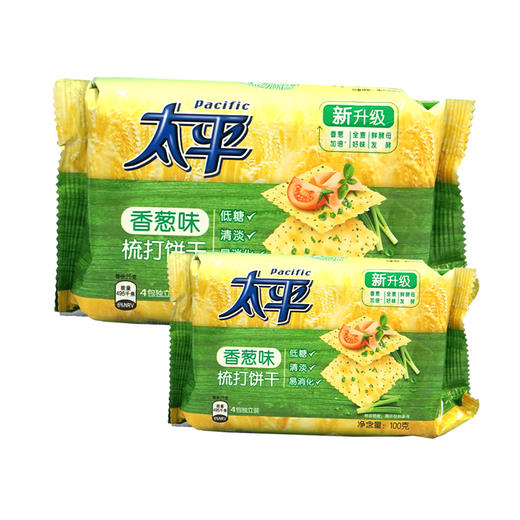 亿滋太平梳打饼干香葱味100g 商品图0