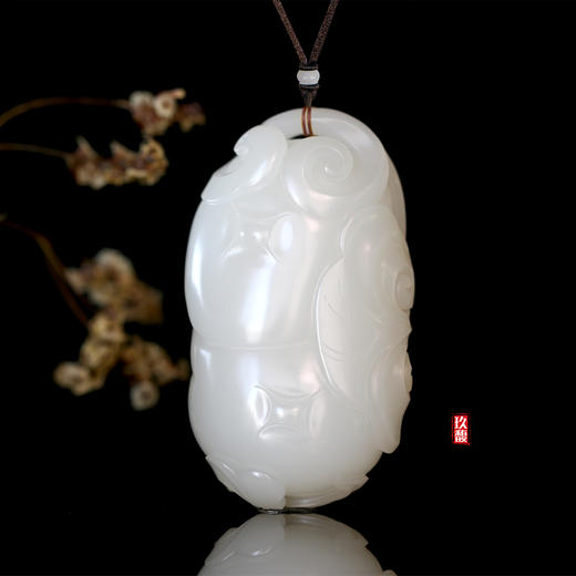 和田玉（羊脂玉）挂件-事事如意（柿子）153.7g 商品图3