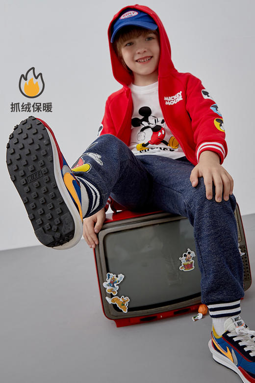 迪士尼童装男童套装酷炫米奇外套套装3件套秋冬新品 商品图1