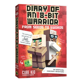 英雄史蒂夫战士2 英文原版 Diary of an 8-Bit Warrior Book 2 8位战士日记 儿童英语故事章节桥梁书