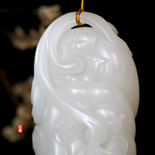和田玉（羊脂玉）挂件-事事如意（柿子）153.7g 商品图1