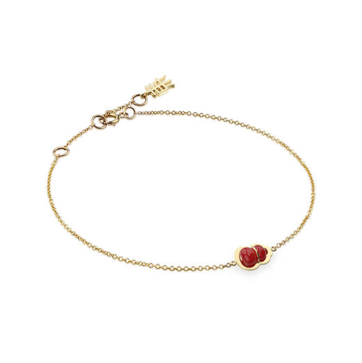 东长·福禄 红玛瑙葫芦项链耳饰手链925银镀金 天然宝石简约时尚设计师款女 商品图9