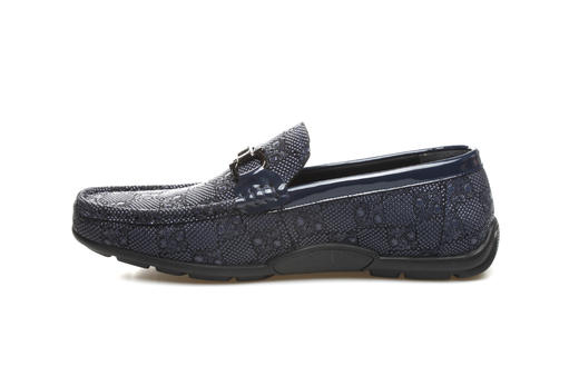 豪麟名鞋奥莱迪嘉男装牛皮革/滴胶商务皮鞋DJWTO21MS204蓝色  原价1960元 商品图2