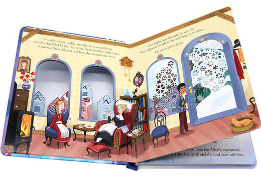 冰雪女王 英文原版绘本 Peep Inside A Fairy Tale The Snow Queen 偷偷看童话系列 洞洞翻翻书 英文版儿童英语启蒙故事书 商品图1