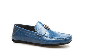 豪麟名鞋奥莱迪嘉男装牛皮革商务皮鞋DJWTA21MS004蓝色  原价1660元