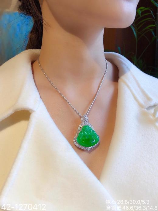 42-1270412，木那艳绿佛公吊坠，具体价格微信咨询 商品图4