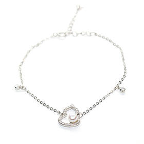 美裕 葫艺初心】银925淡水珍珠手链 5-6mm白 103622