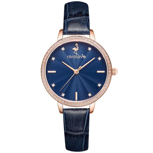 【ROROLOVE】蔷薇BabyRose系列 天然钻石腕表 天然钻石手表钻石手表女简约ins风女表腕表送礼物（8颗天然钻石、外圈为锆石） 商品图0