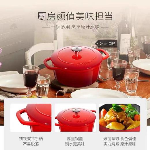 积分换购 | 预售 | 双立人 SA-P009铸铁锅24CM[福利品] 商品图3