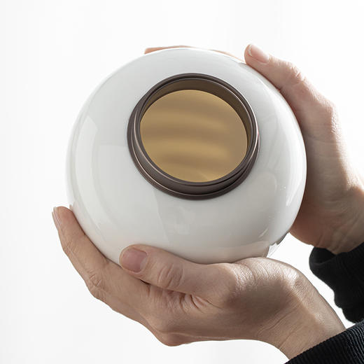 「锡盖茶叶罐」德化羊脂玉白瓷茶叶罐 密封陶瓷罐 大号茶仓 商品图3