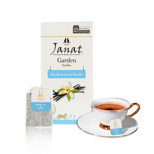 Janat路易博士茶法国品牌原装进口香荚兰口味口感醇厚25小包盒装 商品图4