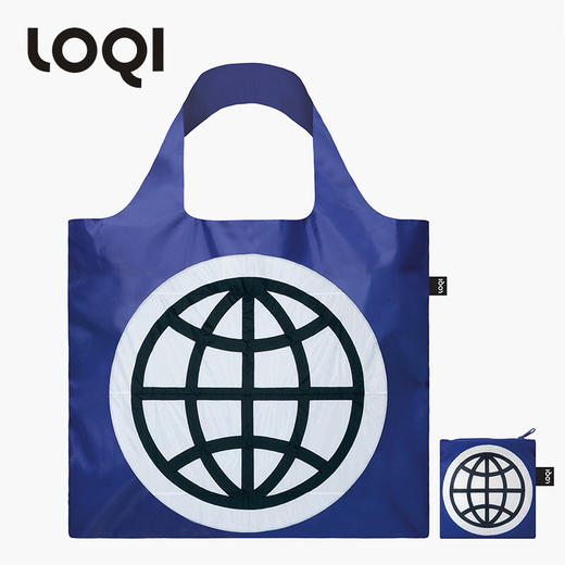 德国LOQI Millecent系列合集 时尚艺术环保万用袋 折叠大容量单肩手提购物袋承重40斤防泼水 商品图1