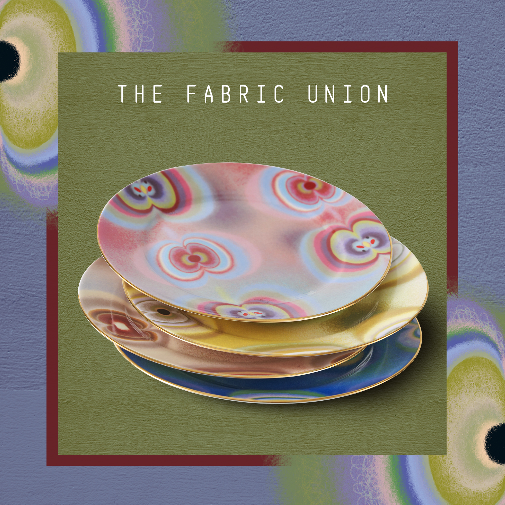 THE FABRIC UNION「Lichtung林中空地」系列 印花陶瓷餐盘礼盒