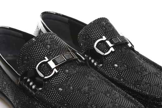 豪麟名鞋奥莱迪嘉男装牛皮革商务皮鞋DJWTO21MS204黑色  原价1960元 商品图3