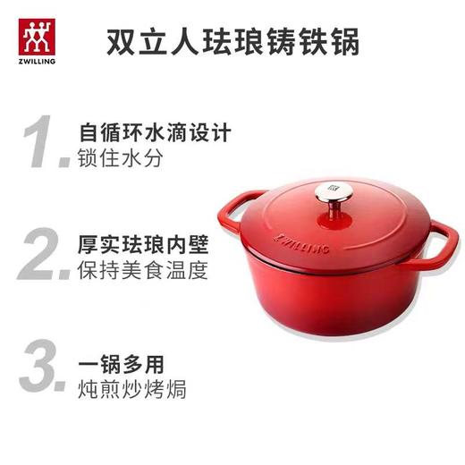 积分换购 | 预售 | 双立人 SA-P009铸铁锅24CM[福利品] 商品图1