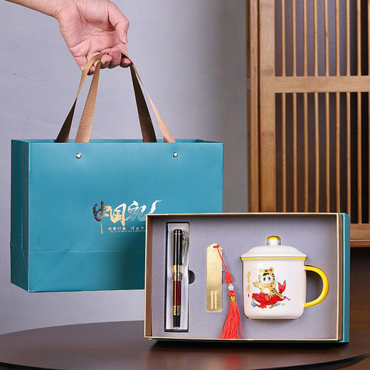 创意陶瓷水杯礼品马克杯礼盒装企业办公泡茶杯活动伴手礼 商品图0