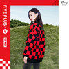 FIVE PLUS 2022新款女春装泡泡玛特联名格子毛衣开衫女卡通V领外套2WN1030090 商品缩略图2