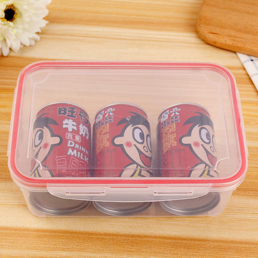 【日用百货】长方形保鲜盒冰箱收纳盒厨房杂粮熟食泡菜保鲜碗防潮加厚 商品图9