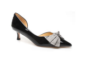 豪麟名鞋奥莱迪嘉女装牛移膜革时尚气质皮鞋DJYYA21WP006黑色  原价1660元