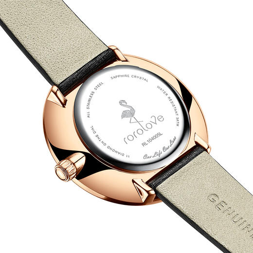 【ROROLOVE】邂逅Enchanted系列 明星同款 天然钻石手表女个性镶钻女表礼物（11颗钻石）赠原装网带 商品图3