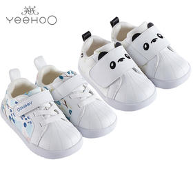 英氏男女宝白色贝壳头熊猫鞋学步鞋春秋YFXHJ12007A YFXHJ12008A