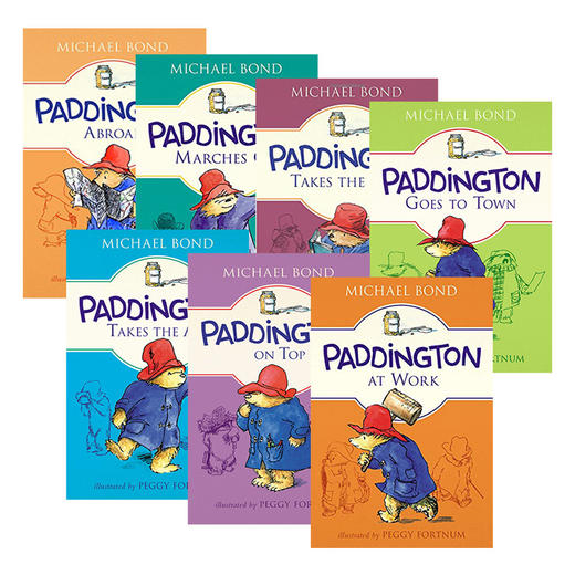 帕丁顿熊章节小说7册 英文原版 Paddington Classic Adventures Box Set 进口英语儿童读物书 商品图0