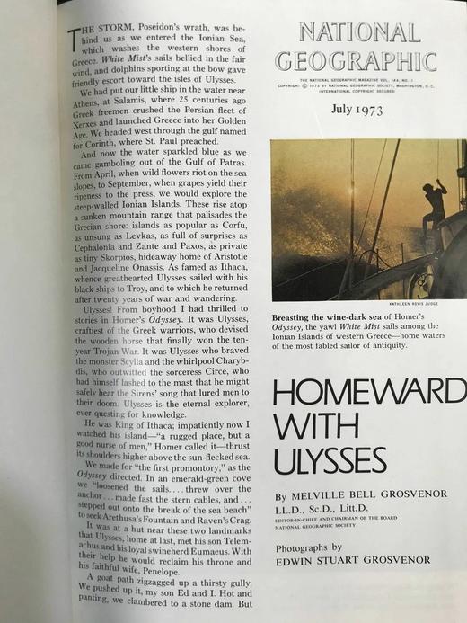 1973年下半年合订本 国家地理杂志 约千幅彩色插图 精装16开 商品图2