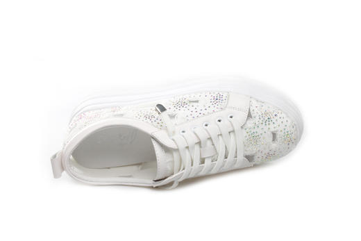 豪麟名鞋奥莱迪嘉女装进口布料潮搭小白鞋DJXXA21WX010白色  原价1660元 商品图2