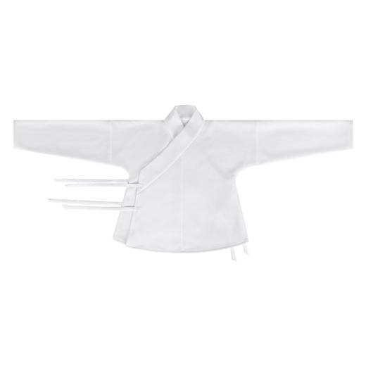 小玉暖交领中衣保暖内衣百搭白色汉服内搭冬季 商品图3