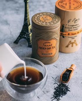 【新茶鲜典藏】法式橡木桶茶埃菲尔纪念版巴黎贵族品牌JANAT罐装100克
