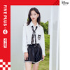 FIVE PLUS2022新款女春装泡泡玛特联名白衬衫女宽松学院领带衬衣2WN1010170 商品缩略图3