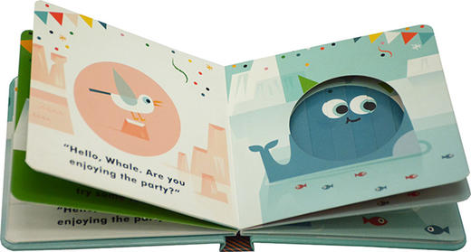 企鹅的聚会时间 英文原版 Little Faces It's Party Time for Penguin 百变脸谱系列 精装立体变景书 动物系列 儿童情绪绘本 商品图1