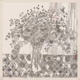 阙阿宁 | 写意花鸟03 50cm×50cm