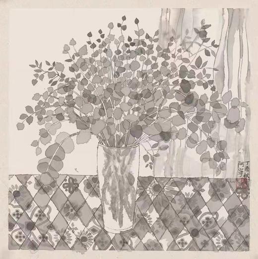 阙阿宁 | 写意花鸟03 50cm×50cm 商品图0