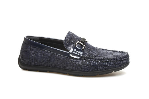 豪麟名鞋奥莱迪嘉男装牛皮革/滴胶商务皮鞋DJWTO21MS204蓝色  原价1960元 商品图0