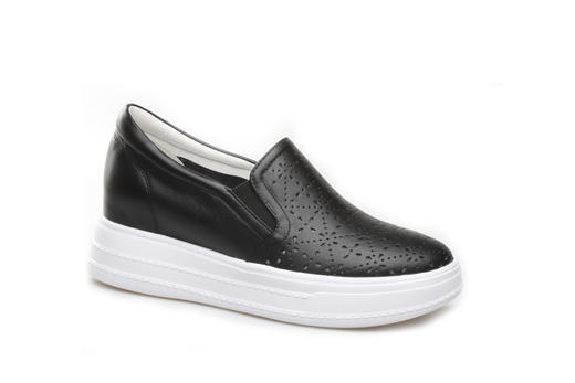 豪麟名鞋奥莱迪嘉女装牛皮革时尚休闲鞋DJXXO21WX204黑色  原价1660元 商品图0