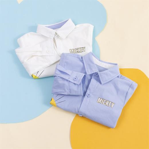 迪士尼童装男童春秋装新品衬衫洋气中小童帅气衬衣 商品图11