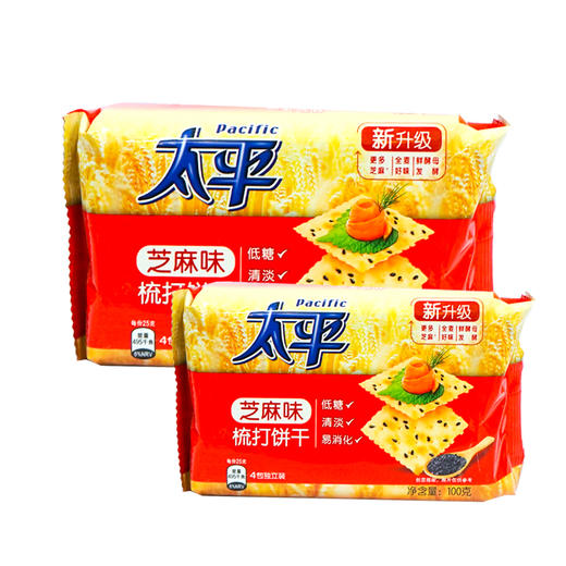 卡夫太平梳打饼干芝麻口味【100g】 商品图0