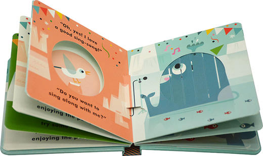 企鹅的聚会时间 英文原版 Little Faces It's Party Time for Penguin 百变脸谱系列 精装立体变景书 动物系列 儿童情绪绘本 商品图2