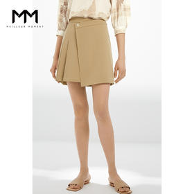 【商场同款】麦檬春拼接百褶不对称半身裙5C3240391