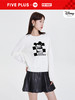 FIVE PLUS2022新款女春装泡泡玛特联名毛衣女刺绣字母米奇套头衫2WN1032080 商品缩略图4