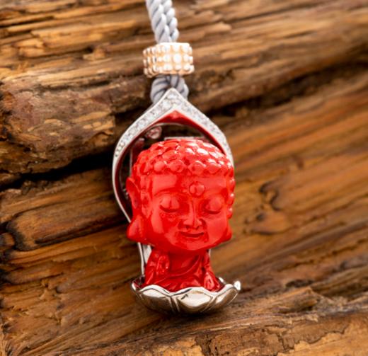 朱砂镶银生肖宝宝吊坠 商品图5