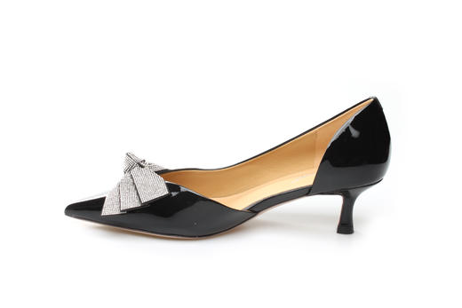 豪麟名鞋奥莱迪嘉女装牛移膜革时尚气质皮鞋DJYYA21WP006黑色  原价1660元 商品图1