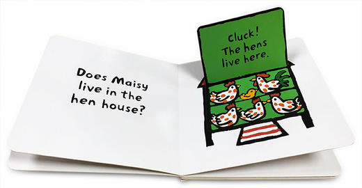 小鼠波波住在哪里 英文原版 Where Does Maisy Live 儿童英语启蒙纸板翻翻书 亲子互动边玩边学 Lucy Cousins 英文版进口原版书籍 商品图2