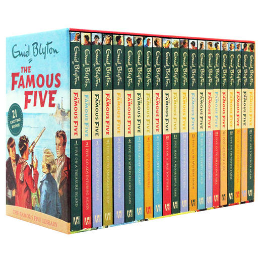 五伙伴历险记21册全套 英文原版 The Famous Five 伊妮德布莱顿 Enid Blyton 儿童英语桥梁章节冒险侦探小说 中小学课外阅读 商品图3