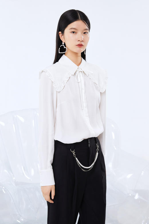 NEELLY秋季新款上衣短衬衫N21082B01140 商品图3