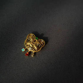 龢盒原创 金运福虎—虎年特制吉字小吊坠 项链