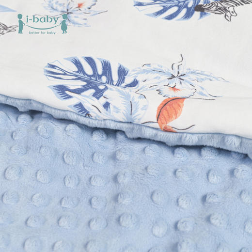 SQ【110X140cm 】i-baby恒温安抚豆豆被 儿童被子秋冬厚款幼儿园午睡被加厚婴儿盖毯 商品图3